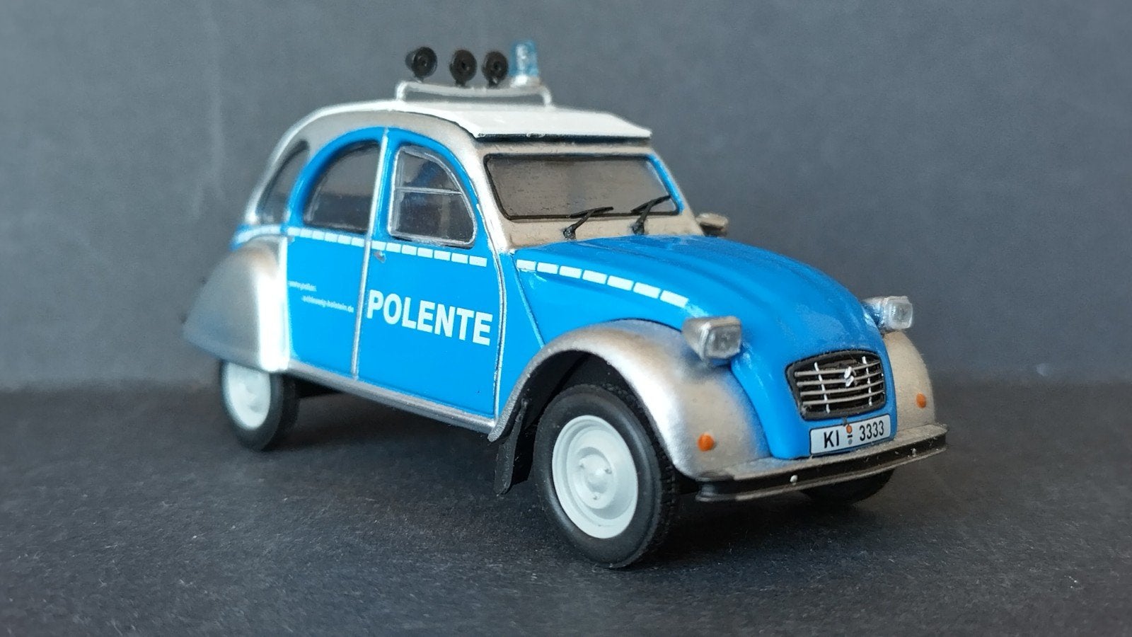 Citroen 2cv Polente Politie Ente 1:43 Eligor Autoplus Pol, Overige merken, Auto, Verzenden, .
