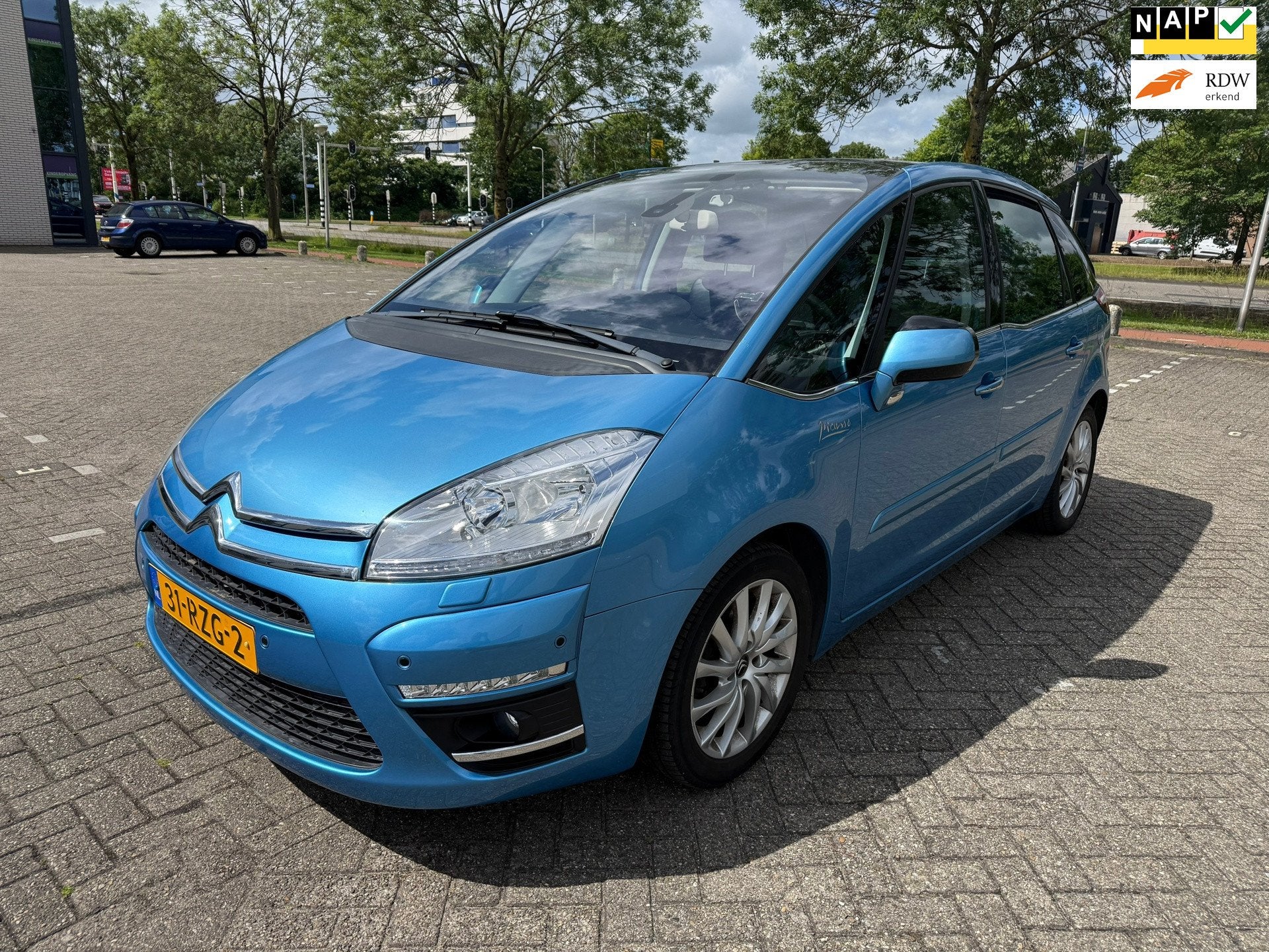 Citroen C4 Picasso 1.6 THP Exclusive EGS / AUTOMAAT / NAVI /, Auto's, Euro 5, Gebruikt, Blauw, C4 (Grand) Picasso