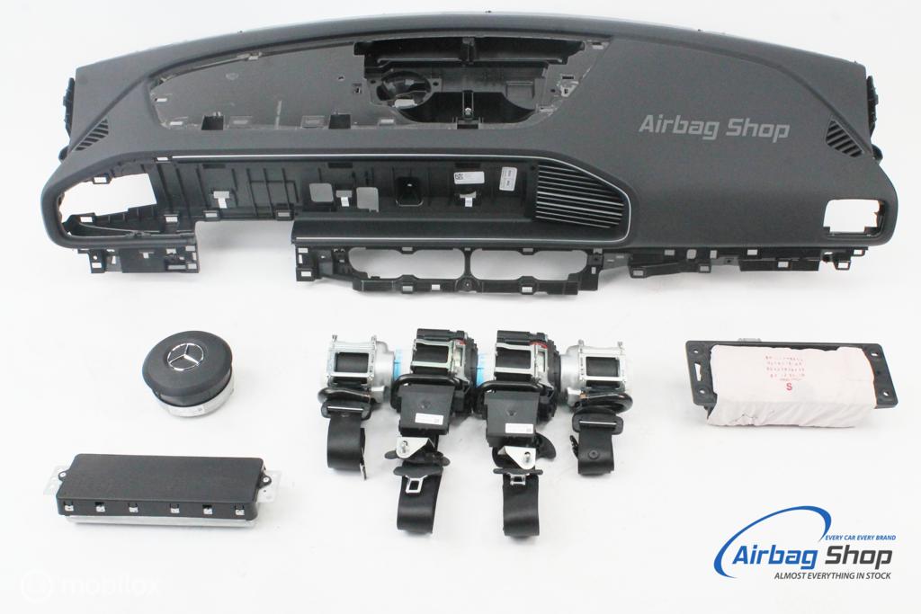 Airbag set Dashboard zwart speaker Mercedes GLE W167 2018-…, Gebruikt, Ophalen of Verzenden