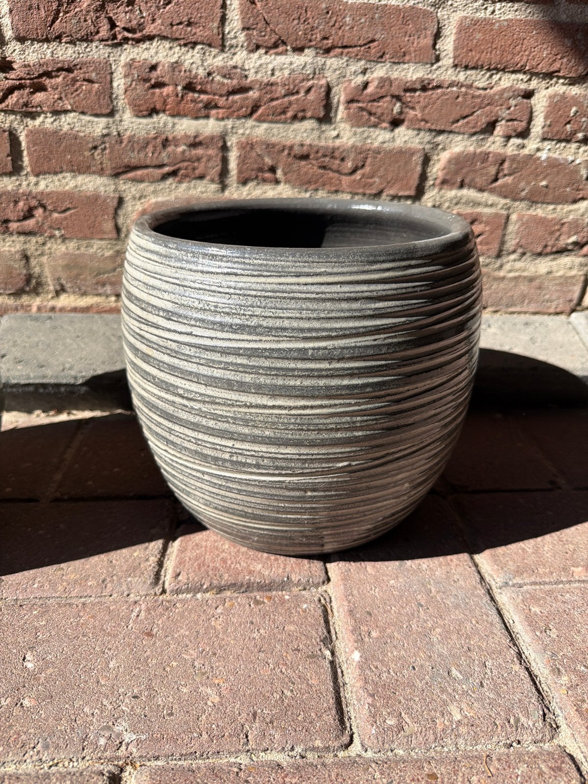 Mooie bloempot, Gebruikt, Rond, Binnen, Minder dan 40 cm