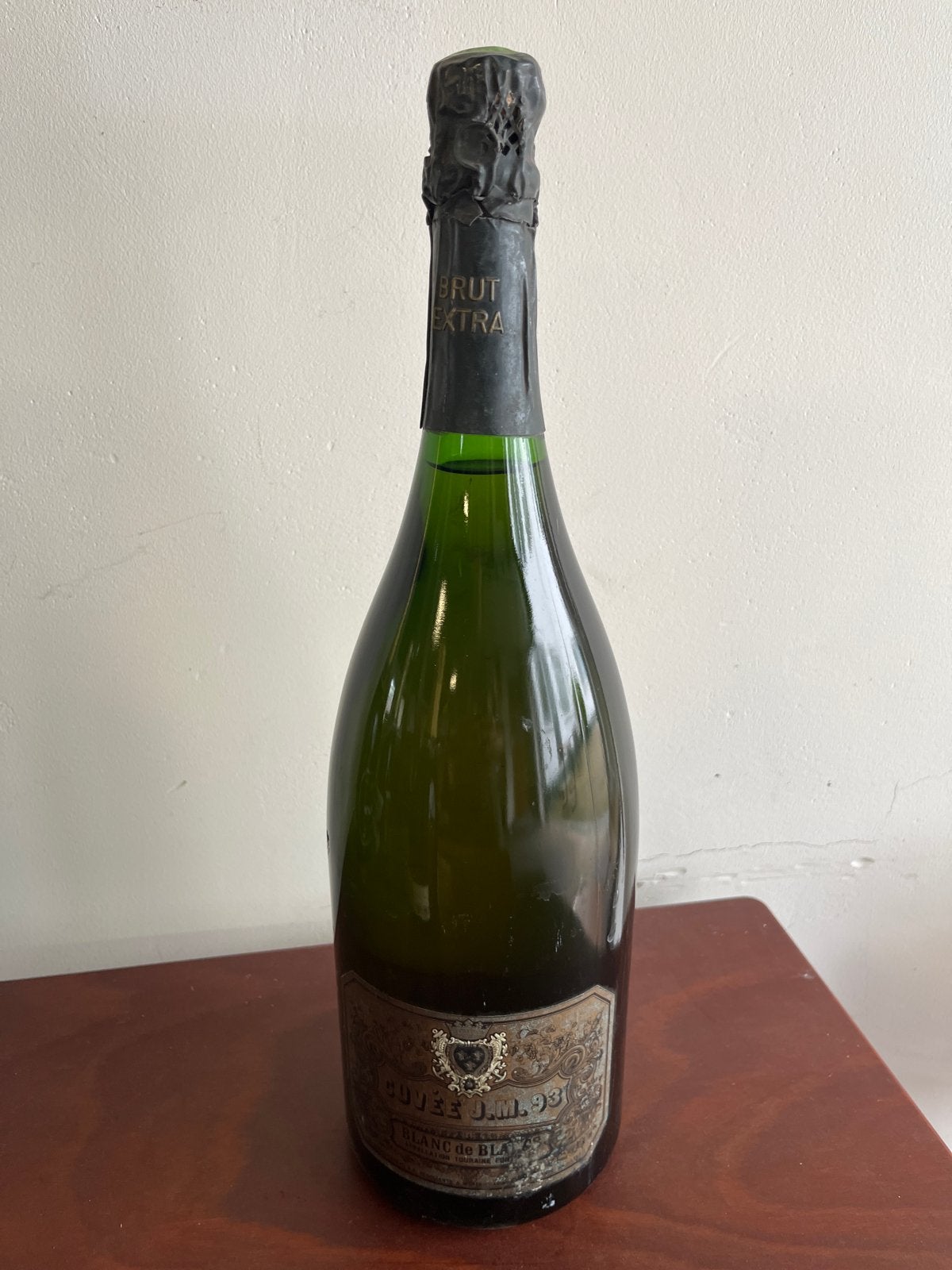Cuvée J.M. 93 Blanc de Blancs Brut Extra Champagne, Ophalen of Verzenden, Gebruikt, Frankrijk, Champagne
