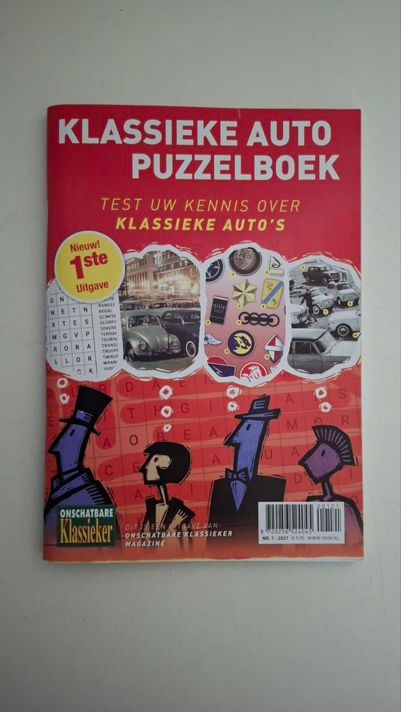 Klassieke Auto Puzzelboek - Test je kennis!, Boeken, Auto's | Boeken, Zo goed als nieuw, Algemeen, Ophalen of Verzenden
