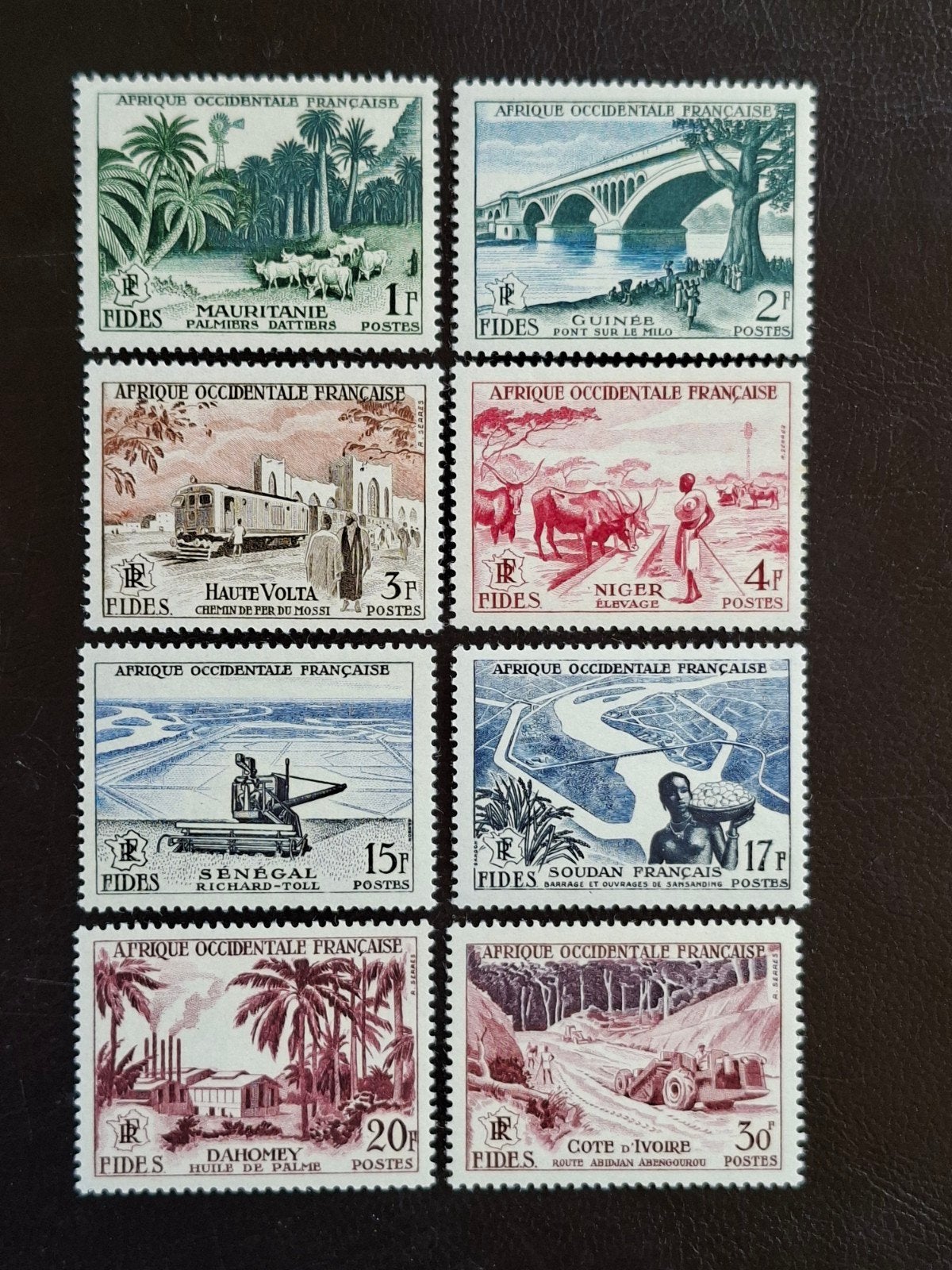 Frans West Afrika Mi 74 - 81.  100% pf, Ophalen of Verzenden, Overige landen, Postfris