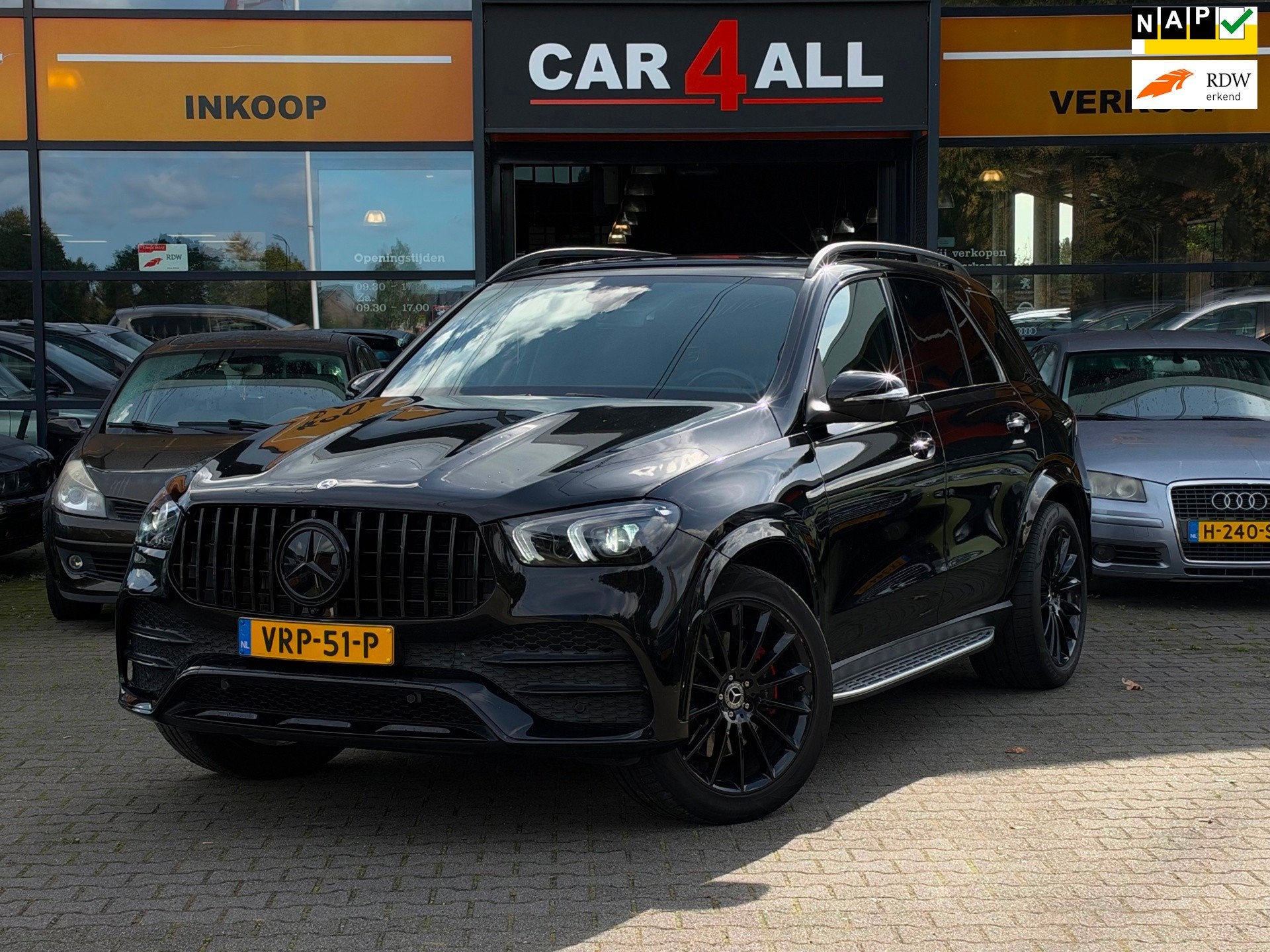 Mercedes-Benz GLE 400 D 4MATIC 63s PAKKET/GRIJS KENTEKEN/NAP, Auto's, Automaat, 2925 cc, Zwart, Bedrijf