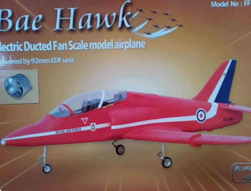 FLYFLY Bae Hawk 90mm edf jet, Ophalen of Verzenden, Nieuw