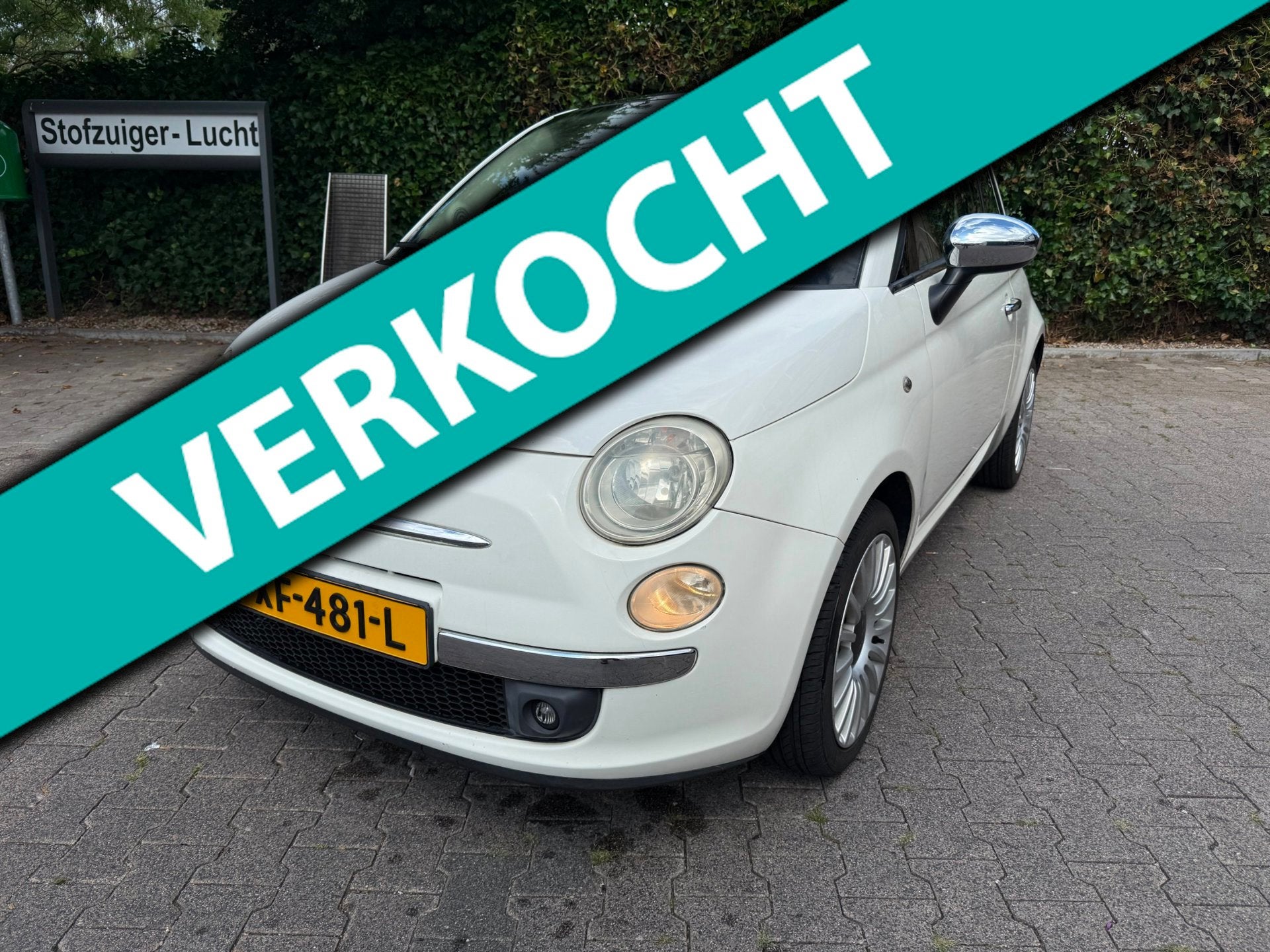 Fiat 500 1.2 Naked Airco/Pano/Leer, Gebruikt, 4 cilinders, 840 kg, 4 stoelen