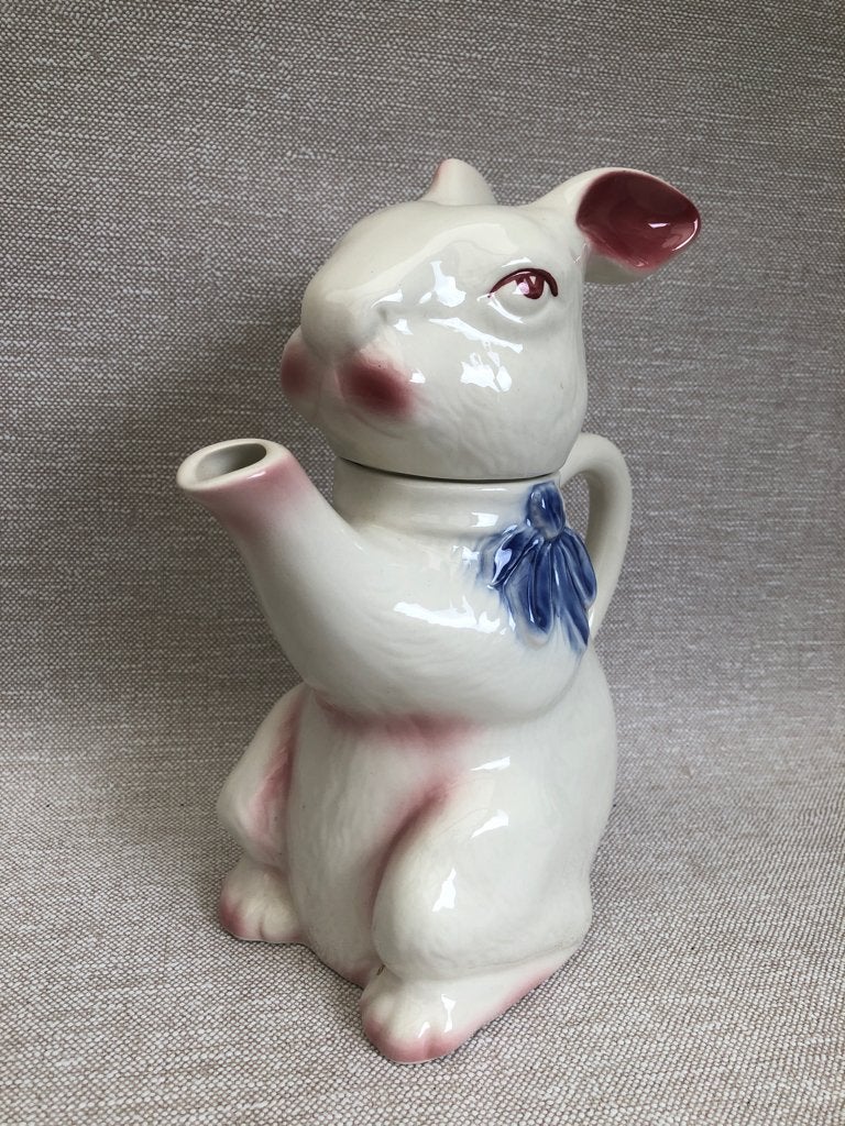 Staffordshire - Tony Wood Engeland Jr 70 - Theepot Konijn, Antiek en Kunst, Ophalen of Verzenden