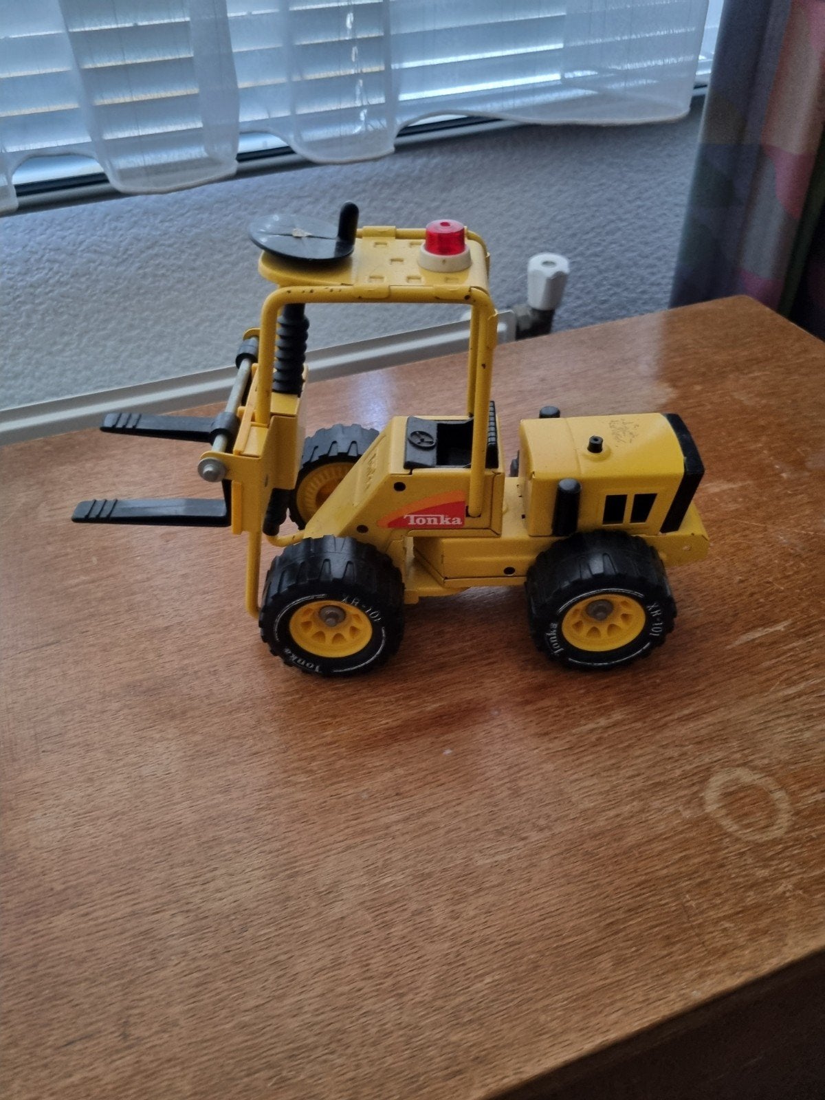 Tonka Vorkheftruck Speelgoed - Vintage Geel, Ophalen of Verzenden, Gebruikt