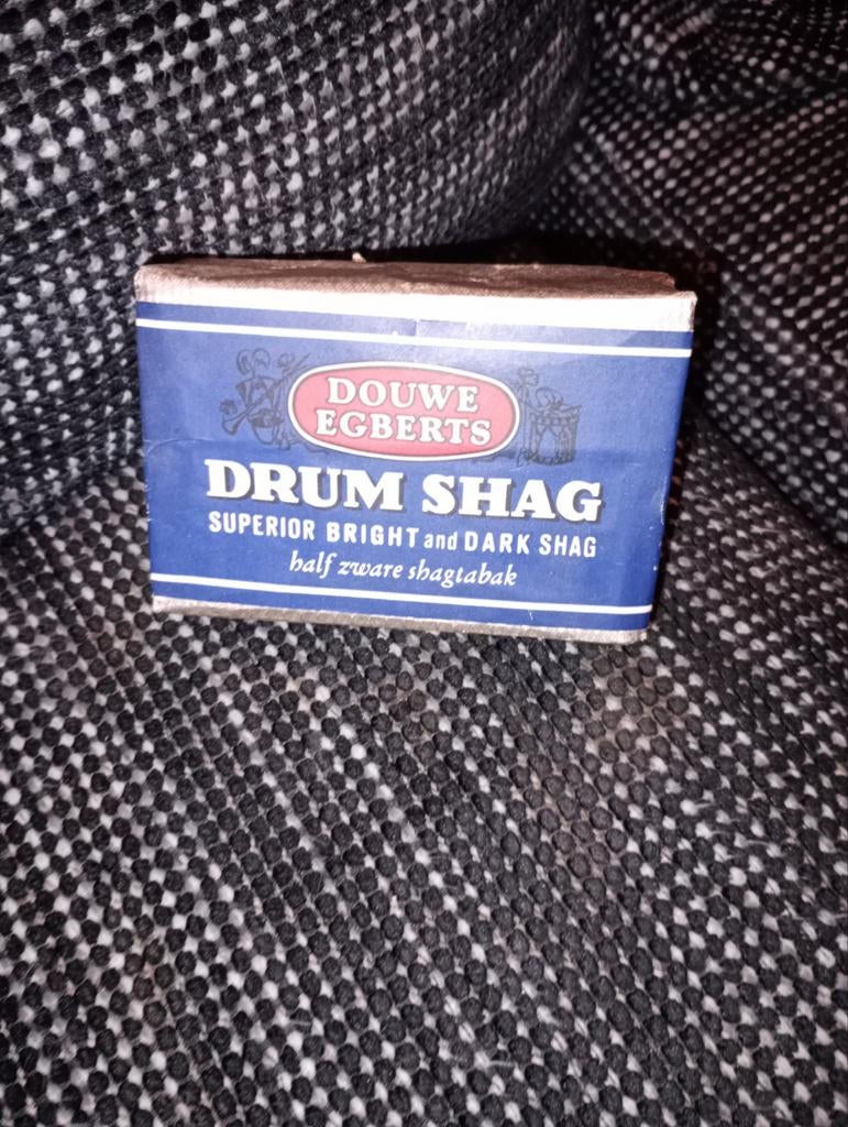 Douwe Egberts drum shag half zware shagtabak, Ophalen of Verzenden, Tabaksdoos of Verpakking