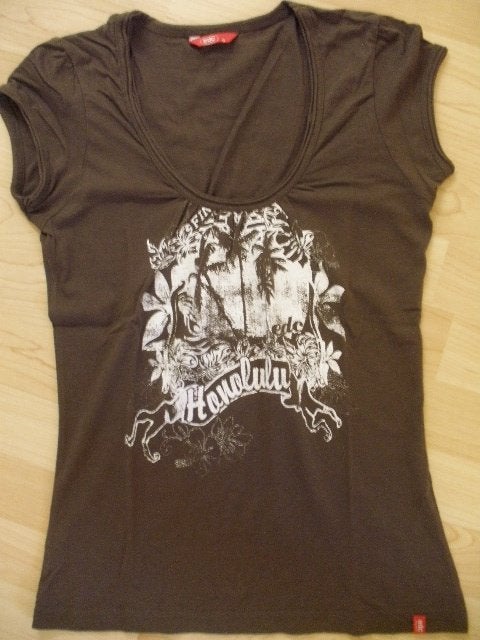 ESPRIT t- shirt bruin maat S, Maat 38/40 (M), Bruin, Ophalen of Verzenden, Zo goed als nieuw
