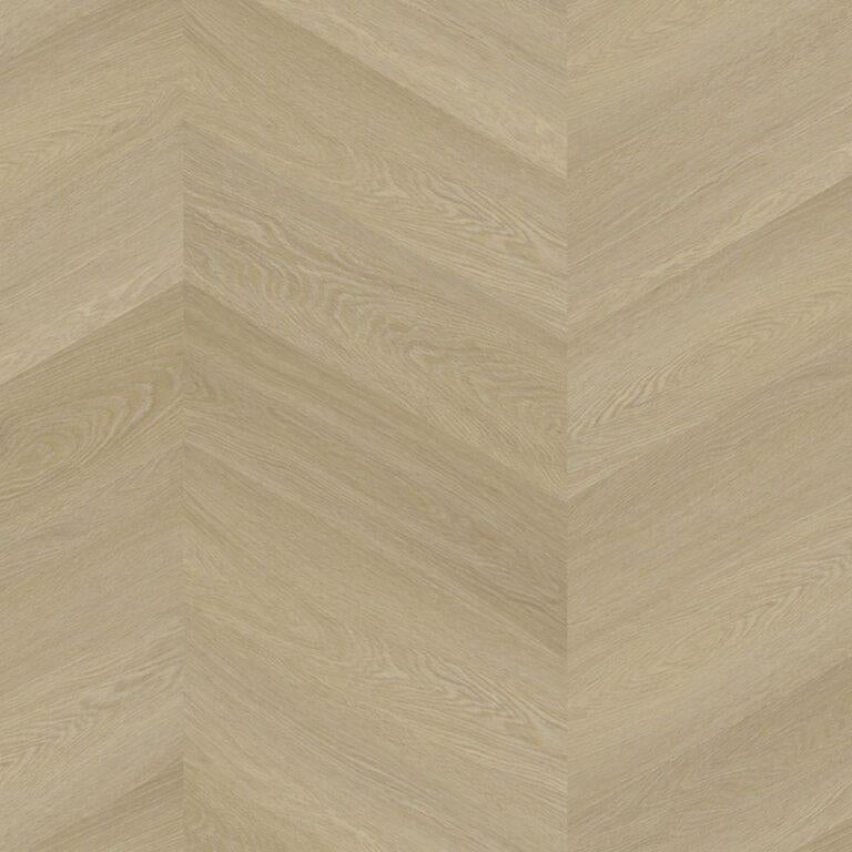 YUP Fulham chevron dryback natural oak l €19,90, PVC DRYBACK HONGAARSE PUNT, Crème, 75 m² of meer, Nieuw