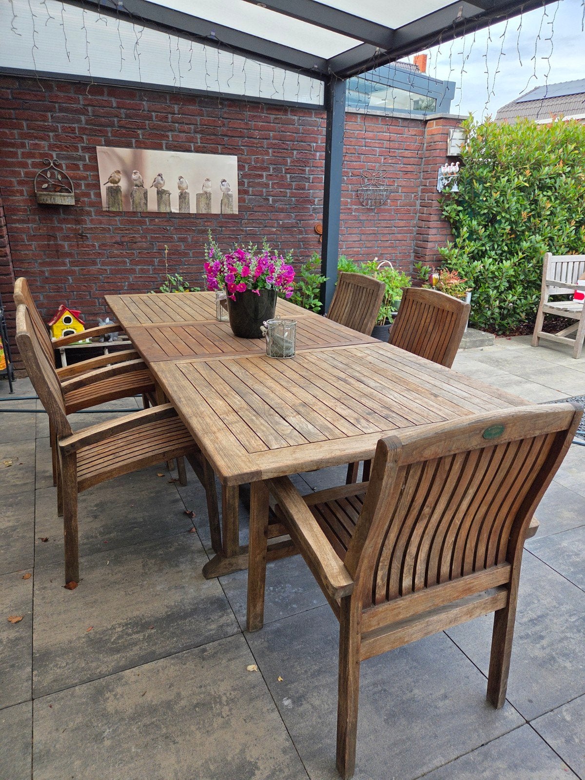 Houten eethoek - Bois Le Duc Collection, Ophalen, Gebruikt, Rechthoekig, Hout