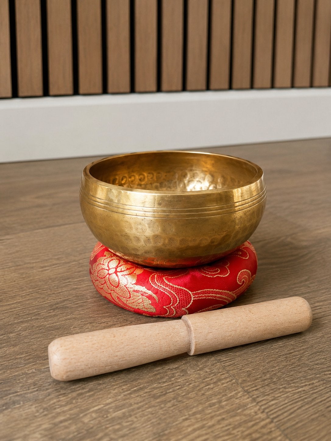 Klankschaal set (09,5 cm) incl. klopper + ring + zakje, Ophalen of Verzenden, Zo goed als nieuw, Overige soorten