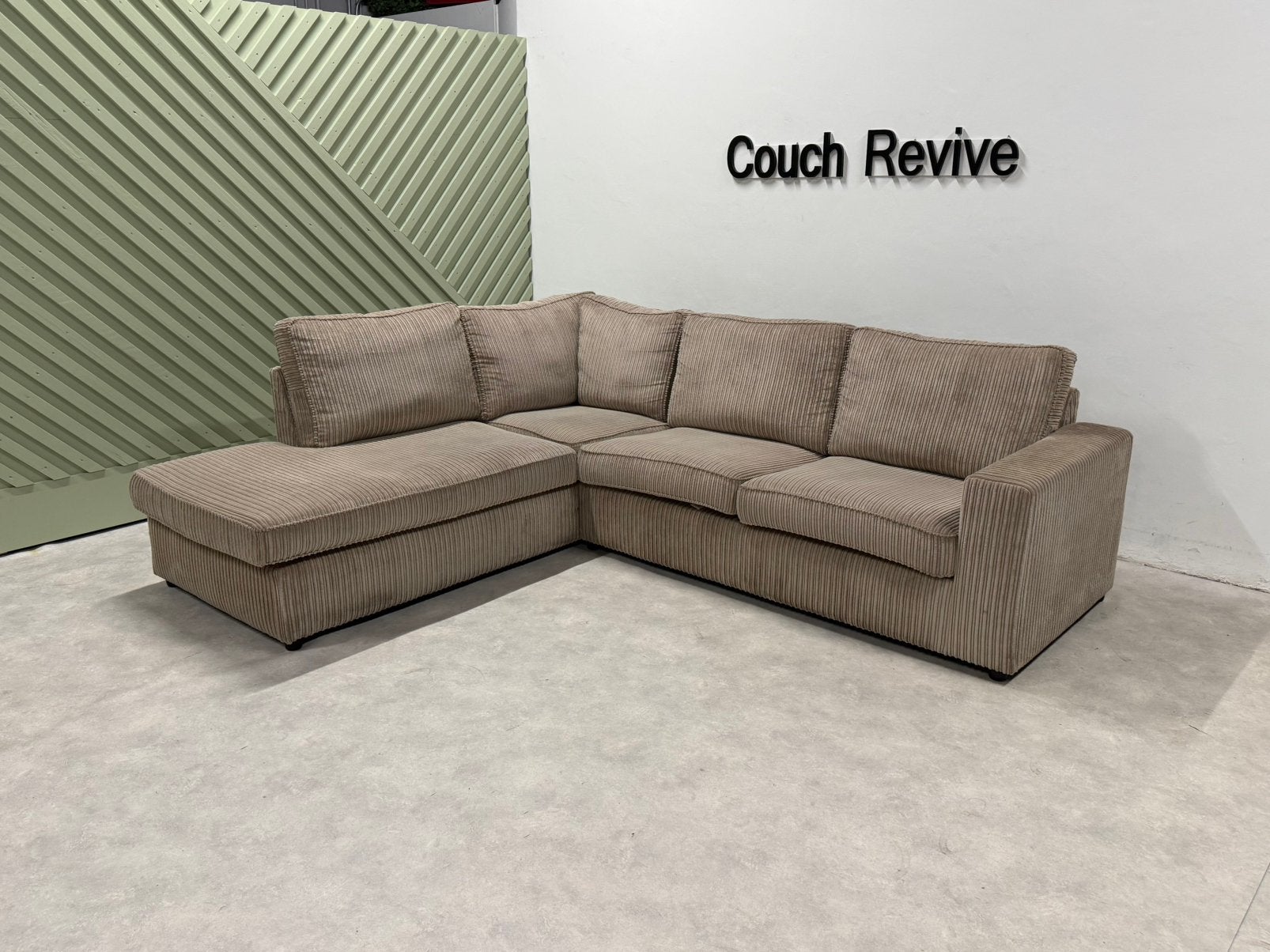 Ribstof Hoekbank 270-225 | Refurbished Gratis levering, -, Verzenden, -, Zo goed als nieuw