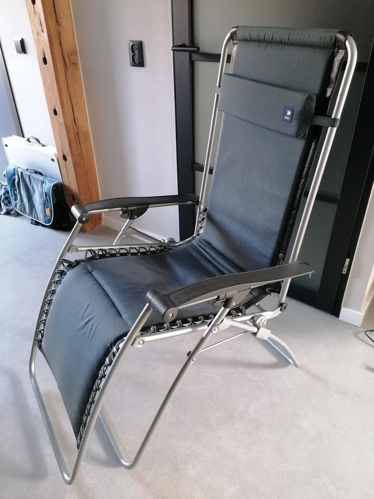 Lafuma Luxe Relaxstoel Ligstoel Campingstoel ZGAN, Ophalen of Verzenden, Zo goed als nieuw, Aluminium, Inklapbaar