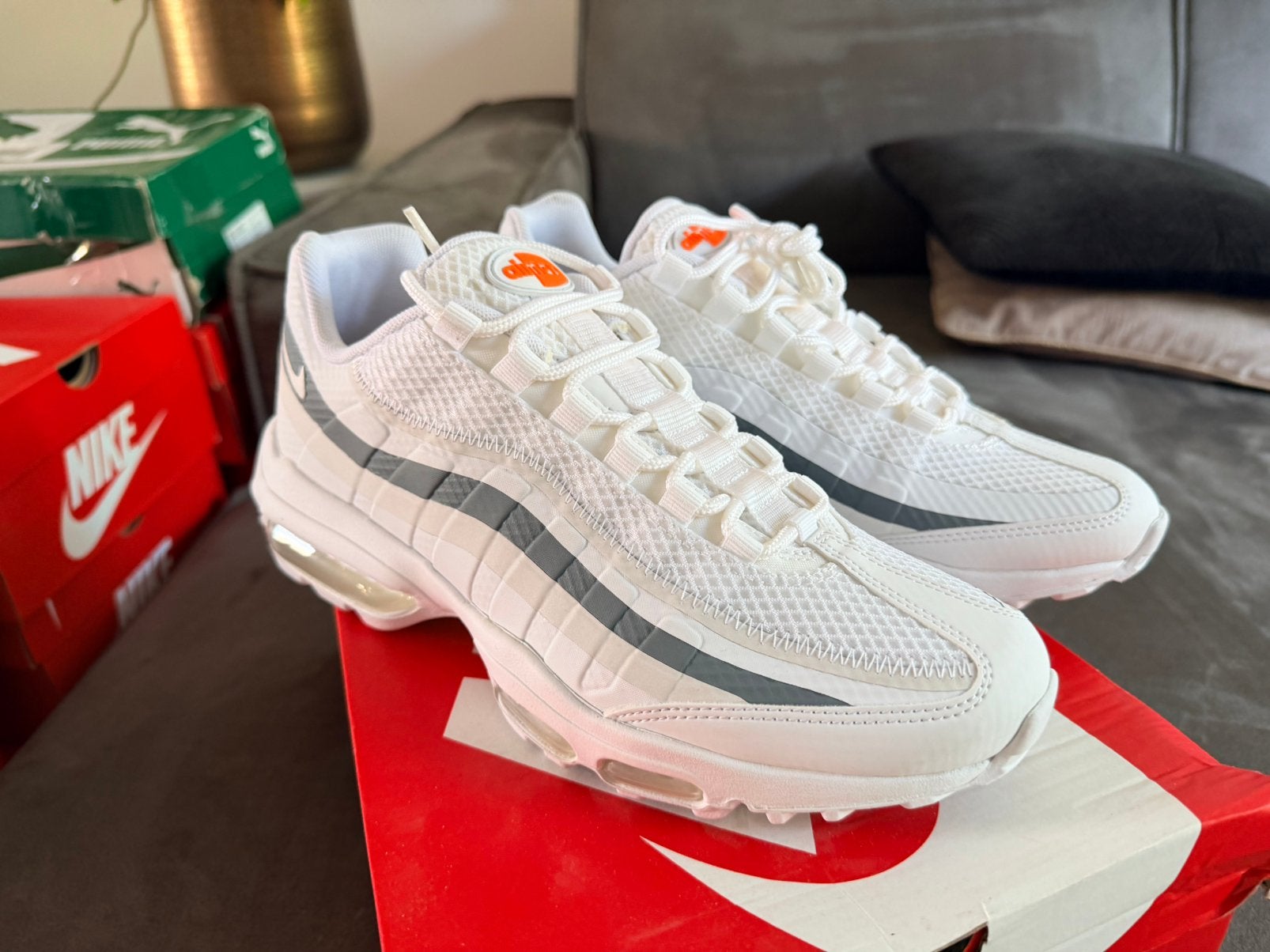 Nike air max 95 ultra maat 42,5, Wit, Nieuw, Ophalen of Verzenden, Sneakers of Gympen