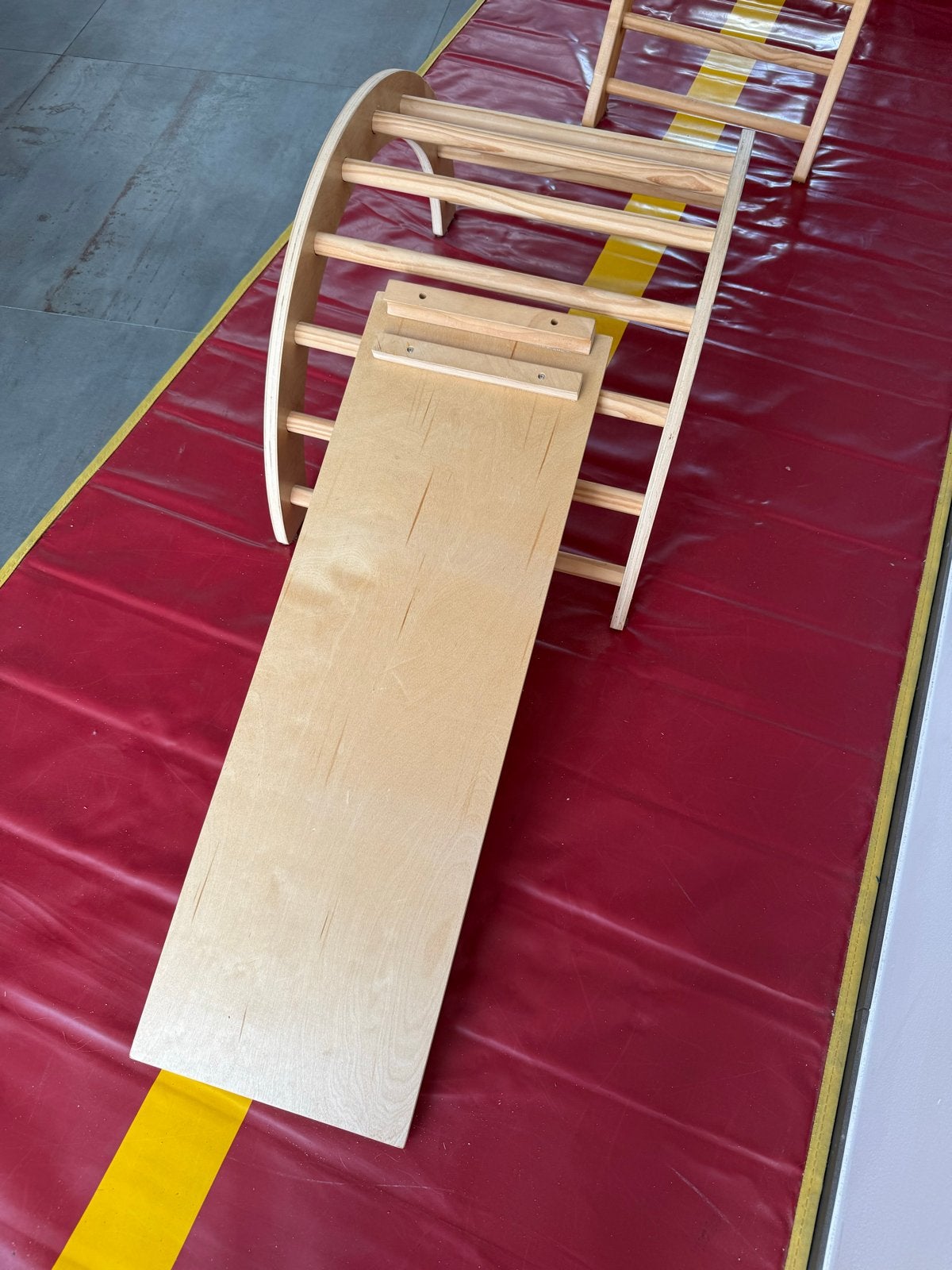 Houten klimrek met glijbaan, Kinderen en Baby's, Ophalen of Verzenden, Gebruikt, Glijbaan