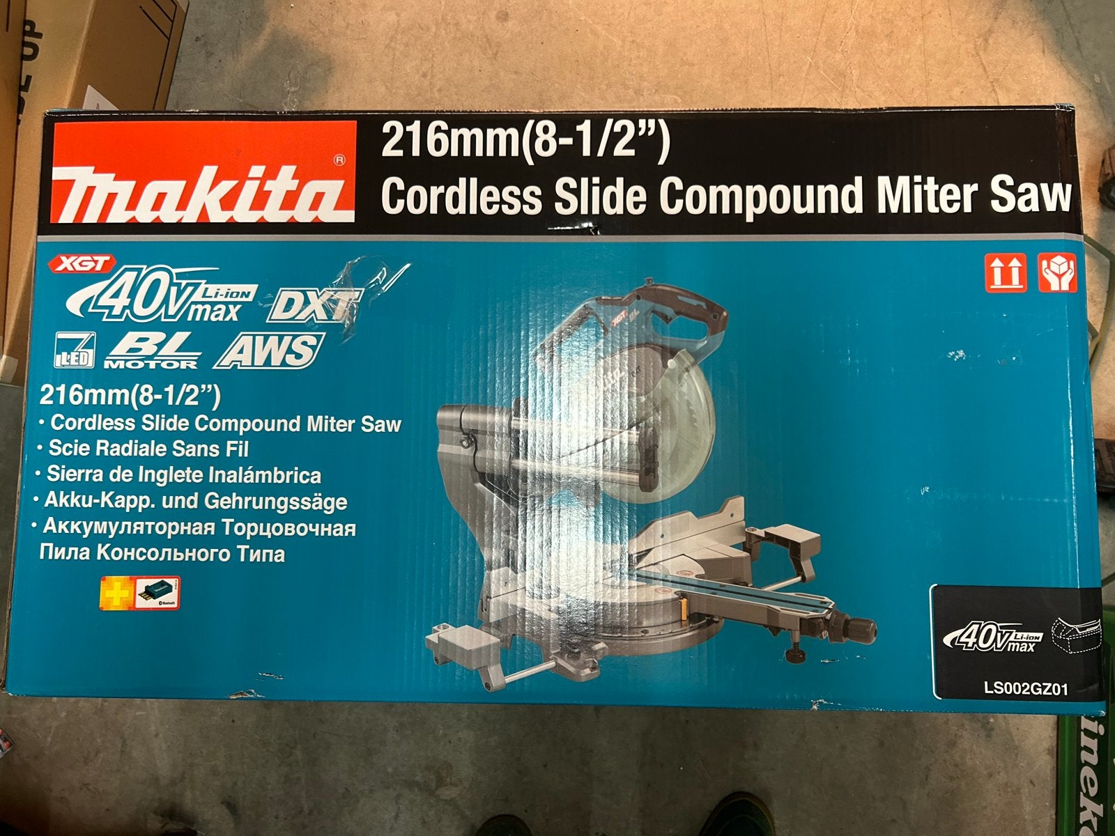 Nieuw indoosMakita 216mm (8-1/2") Accu Afkortzaag LS002GZ01