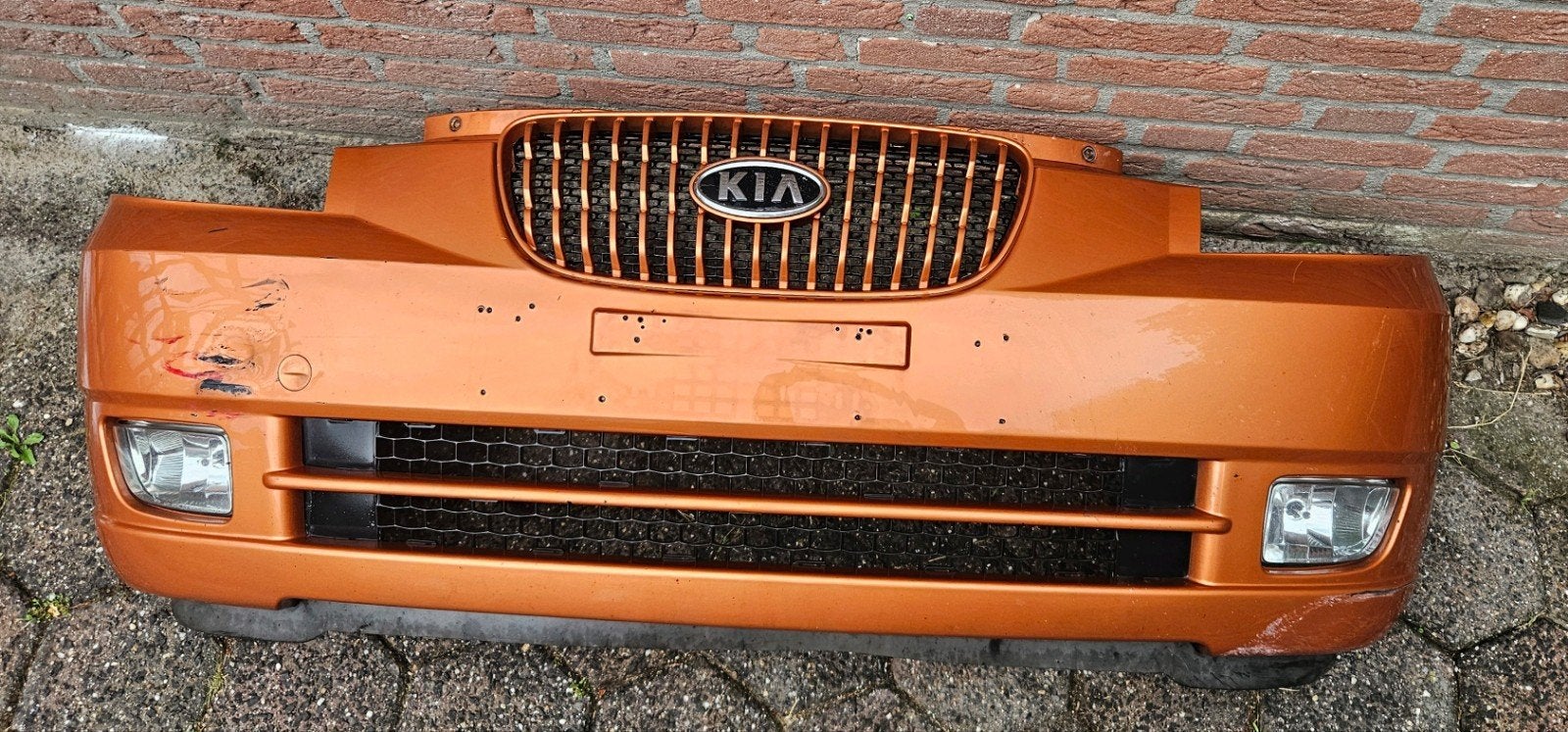 Voorbumper KIA picanto 2004-2011 - met schade, Ophalen, Voor, Bumper, Gebruikt