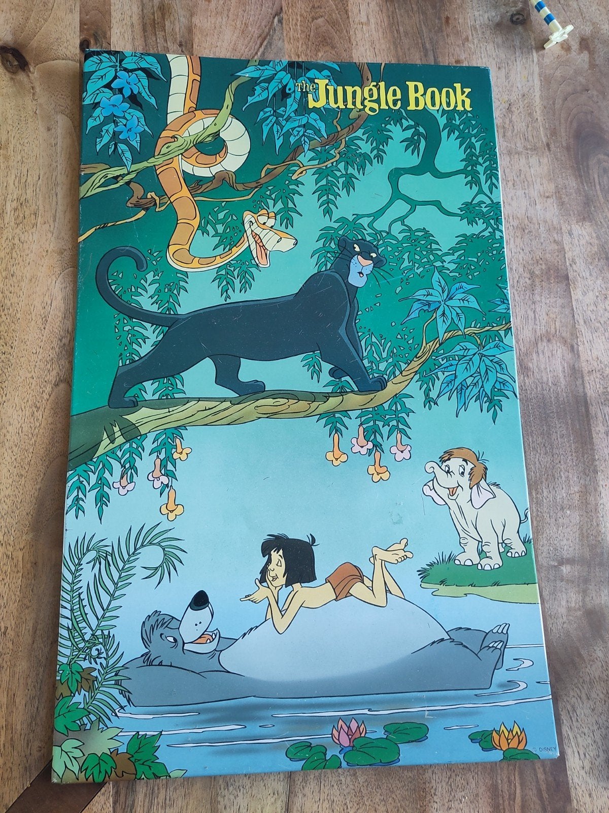 Vintage Jungle Boek metalen plaat - Baloo, Bagheera, Mowgli, Ophalen, Gebruikt, Wild dier, Overige typen