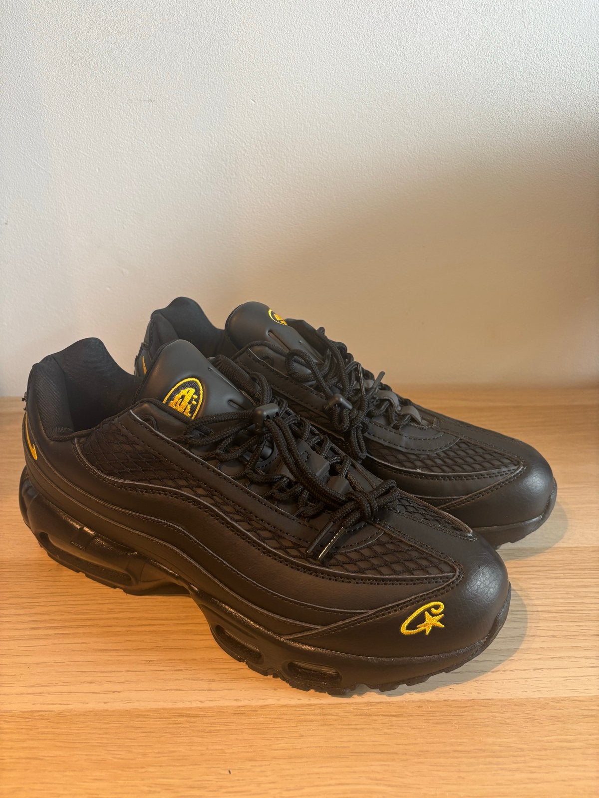 Nike Air Max 95 Corteiz SP Black Yellow. Size 45EU / 11US, Ophalen of Verzenden, Zo goed als nieuw, Zwart, Sneakers of Gympen
