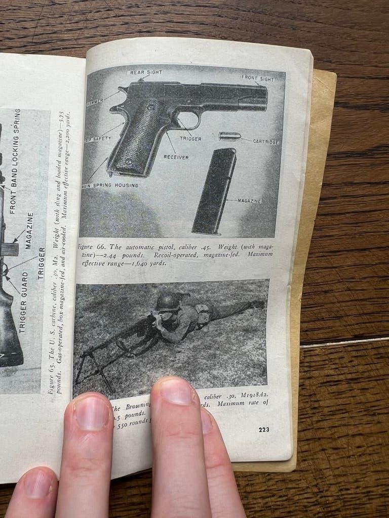 WO2 Korea Handboek M1 Garand Pistol training uitrusting, Verzenden, Nederland