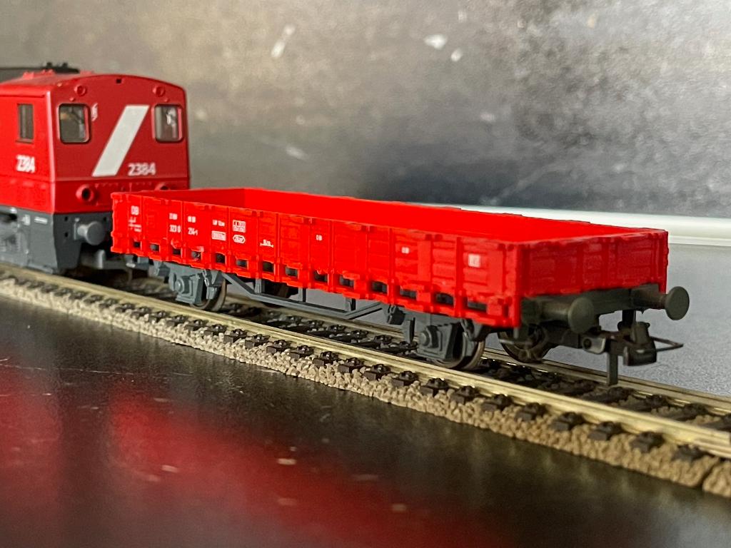 DB-4448: DB Cargo lage bakwagen, Gebruikt, Gelijkstroom, Wagon, Ophalen of Verzenden