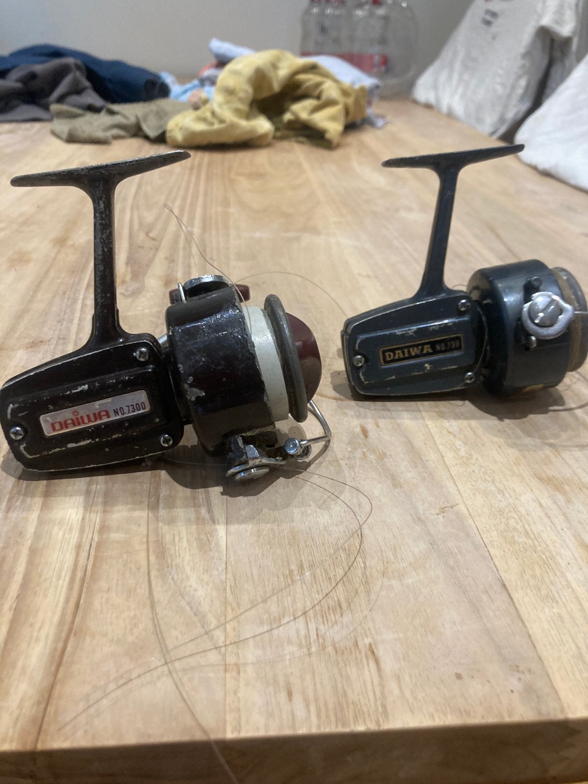 Daiwa vintage molens nr 730 en 7300, Ophalen of Verzenden, Gebruikt, Molen