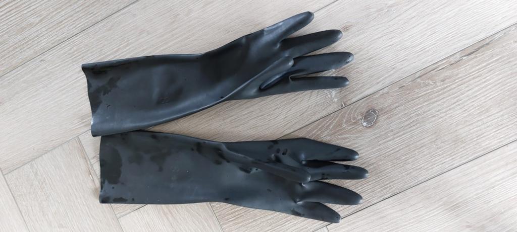 Latex handschoenen, strak, maat S gechloord, Verzenden, Carnaval