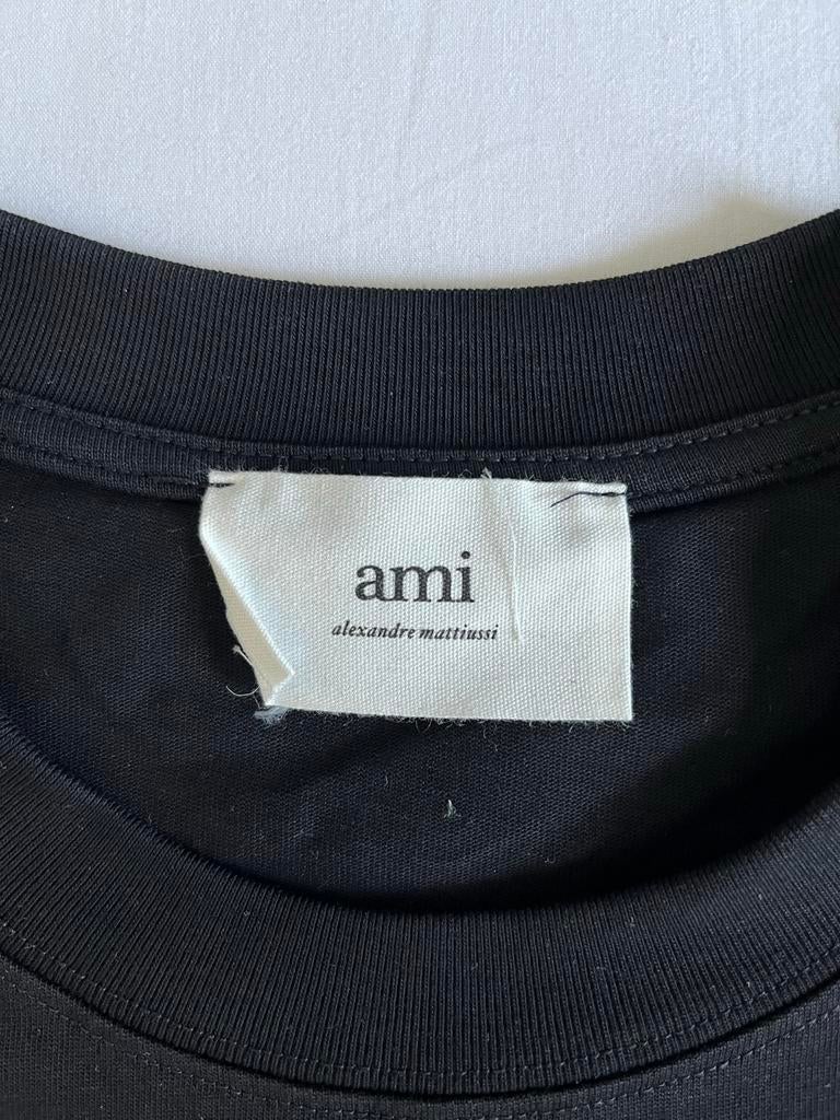 Ami Paris T-shirt Zwart, Ophalen of Verzenden, Nieuw, Maat 48/50 (M), Zwart