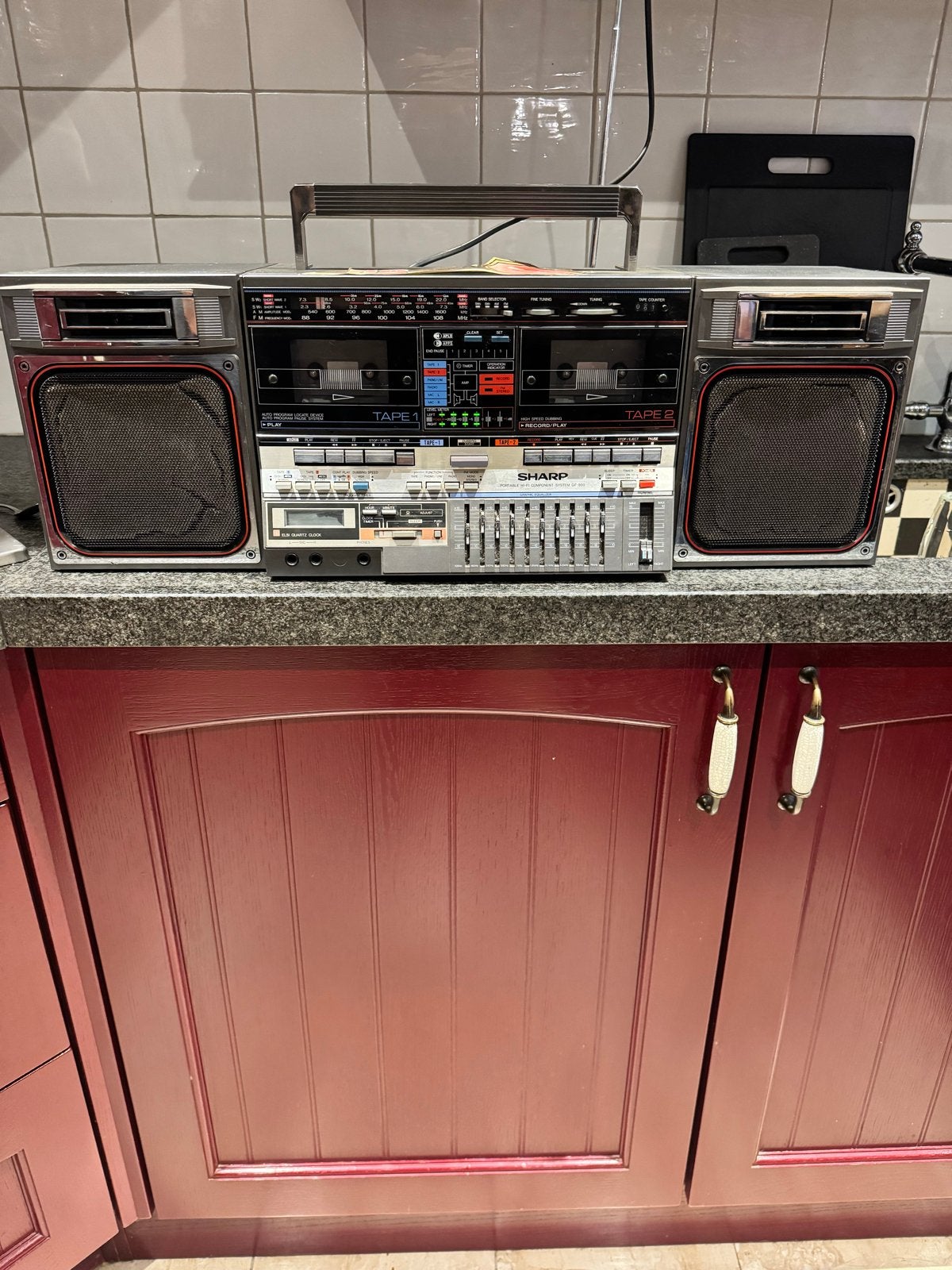 Sharp GF-800 Boombox - Goedwerkend vintage zeldzaam, Gebruikt, Overige typen, Sharp, Sharp