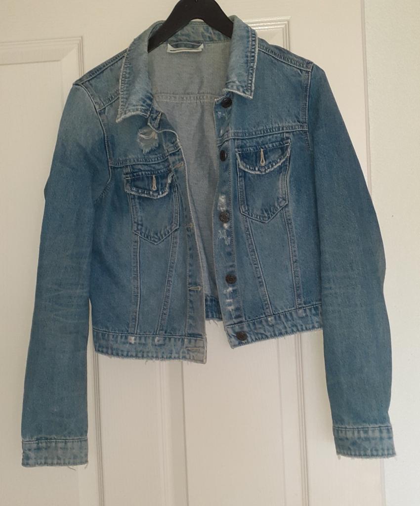 Spijkerjack, Ophalen of Verzenden, Zo goed als nieuw, Maat 38/40 (M), Blauw