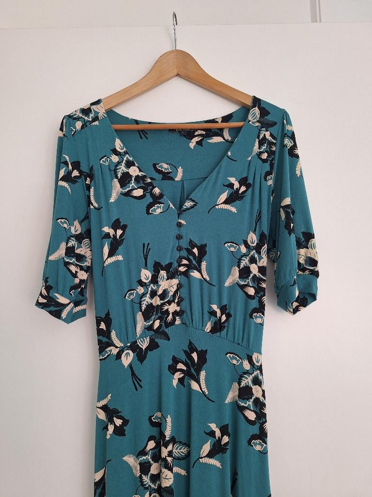 King Louie jurk mt L, Kleding | Dames, Blauw, Maat 42/44 (L), Ophalen of Verzenden, Zo goed als nieuw