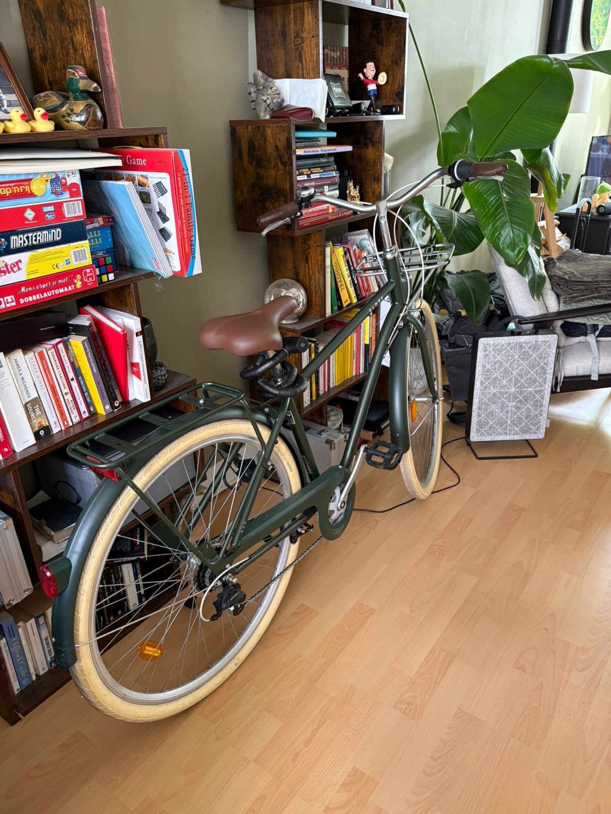 ELOPS 520 stadsfiets S/M – kaki groen – zeer nette staat, Ophalen, Zo goed als nieuw, Aluminium