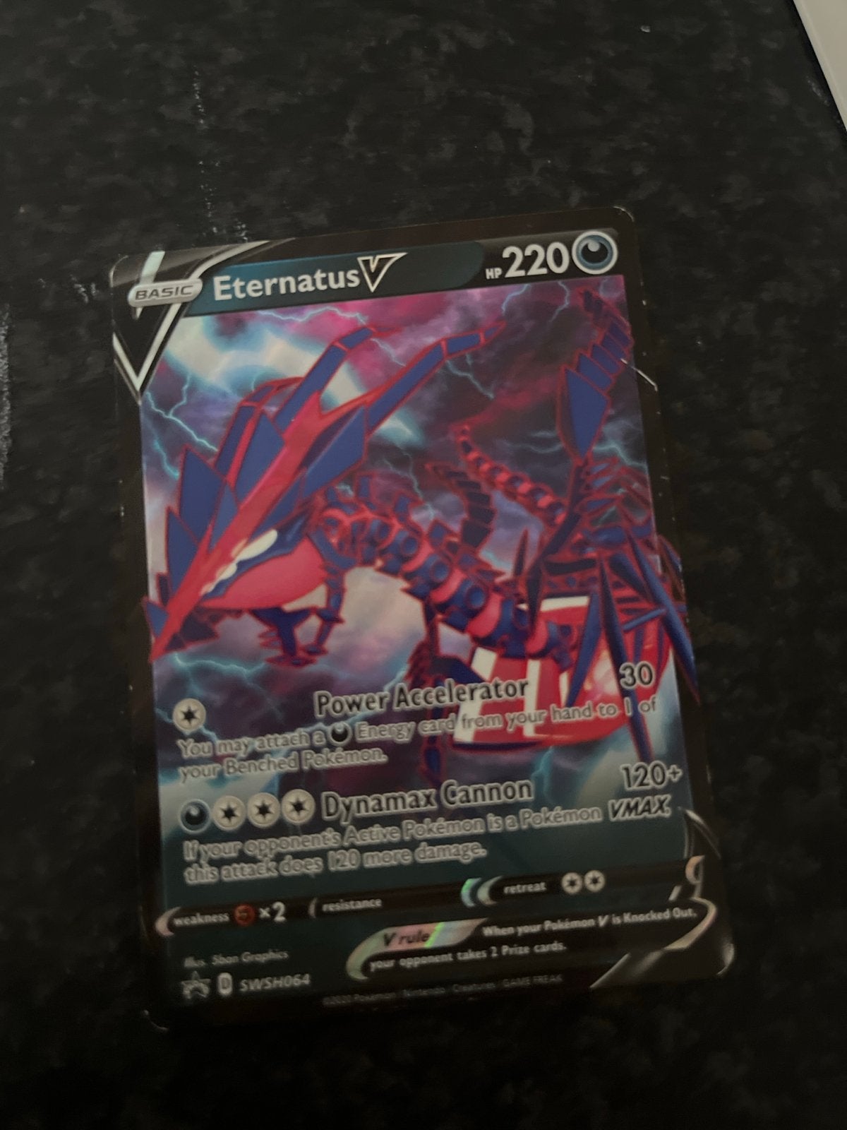 Pokémon Kaart Eternatus V SWSH064 - Zo goed als nieuw, Ophalen, Zo goed als nieuw, Losse kaart