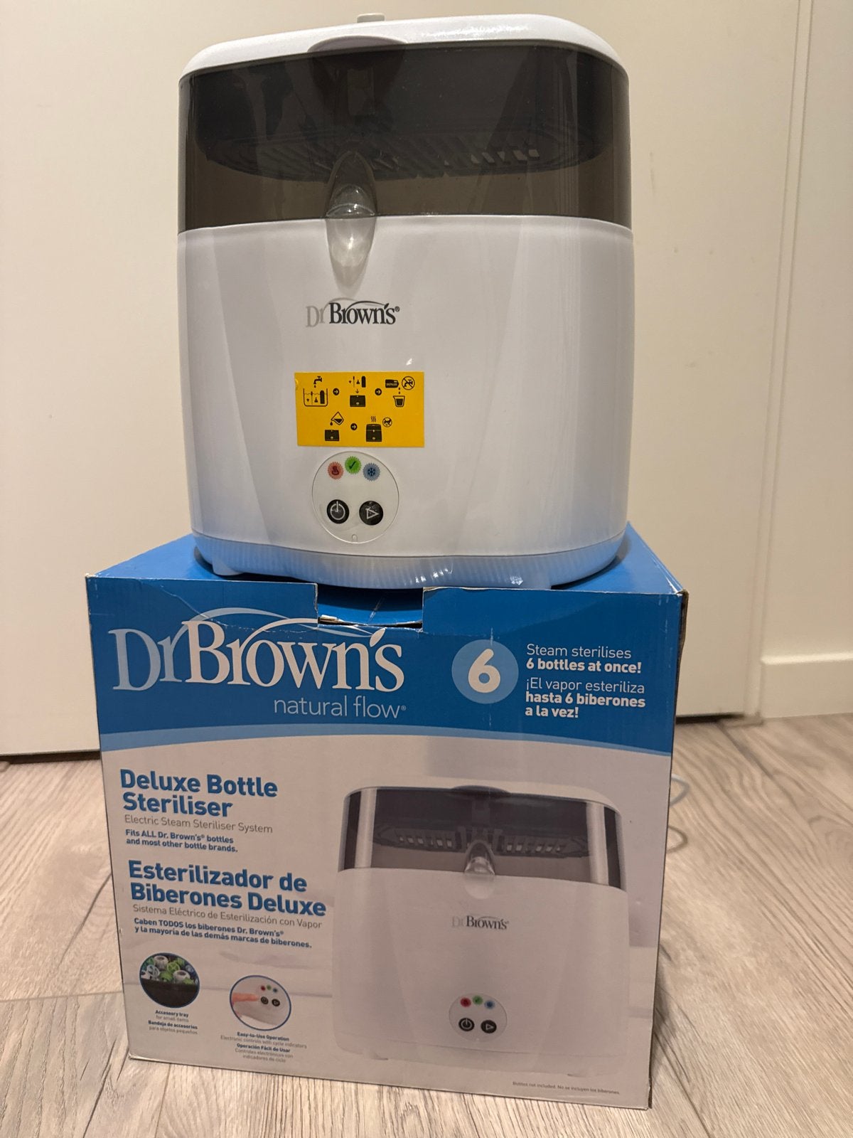Dr. Brown's Deluxe Flessensterilisator - Zo goed als nieuw, Ophalen of Verzenden, Zo goed als nieuw