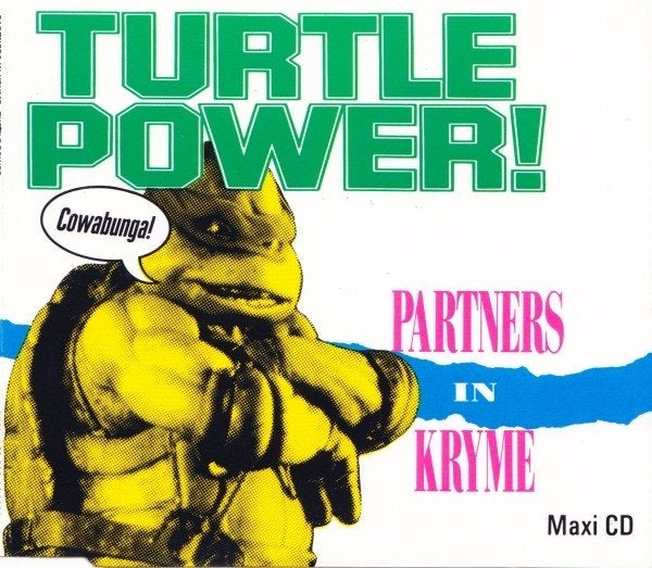 PARTNERS IN KRYME CD SINGLE TURTLE POWER, Cd's en Dvd's, Cd Singles, Zo goed als nieuw, Pop, Ophalen of Verzenden