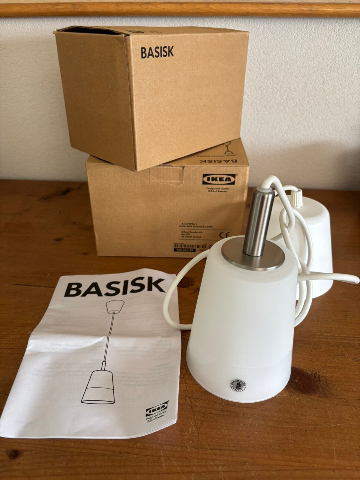 Ikea Basisk hanglampen - Nieuw in verpakking, Ophalen of Verzenden, Zo goed als nieuw, Glas