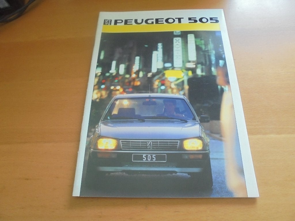 brochure Peugeot 505  1986, Ophalen of Verzenden, Nieuw, Peugeot