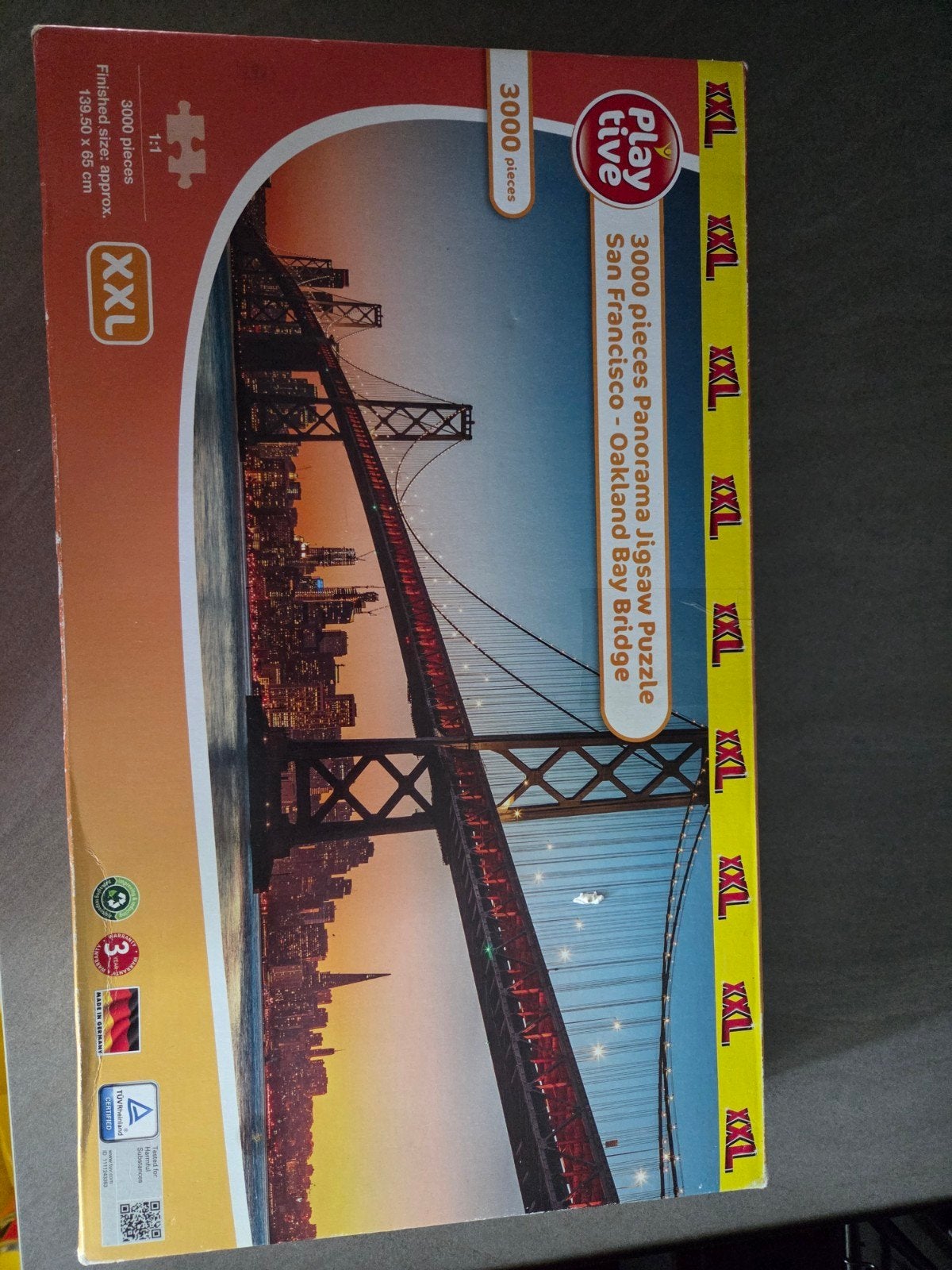 Playtive XXL Panorama Legpuzzel San Francisco 3000 stukjes, Ophalen of Verzenden, Meer dan 1500 stukjes, Nieuw, Legpuzzel