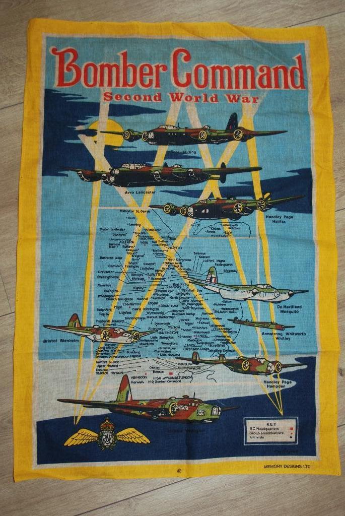 Herdenkingsdoek Bomber Command, Ophalen of Verzenden, Luchtmacht, Engeland, Vlag of Vaandel