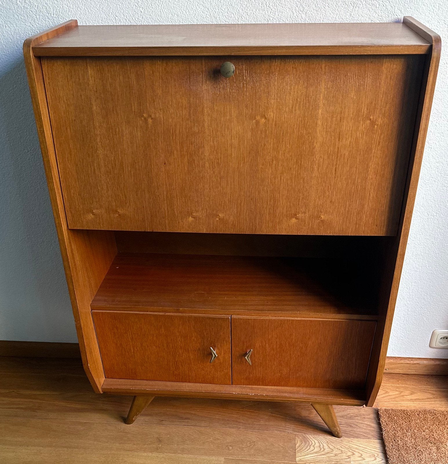 Vintage secretaire / bureaukast uit de jaren '60, Ophalen