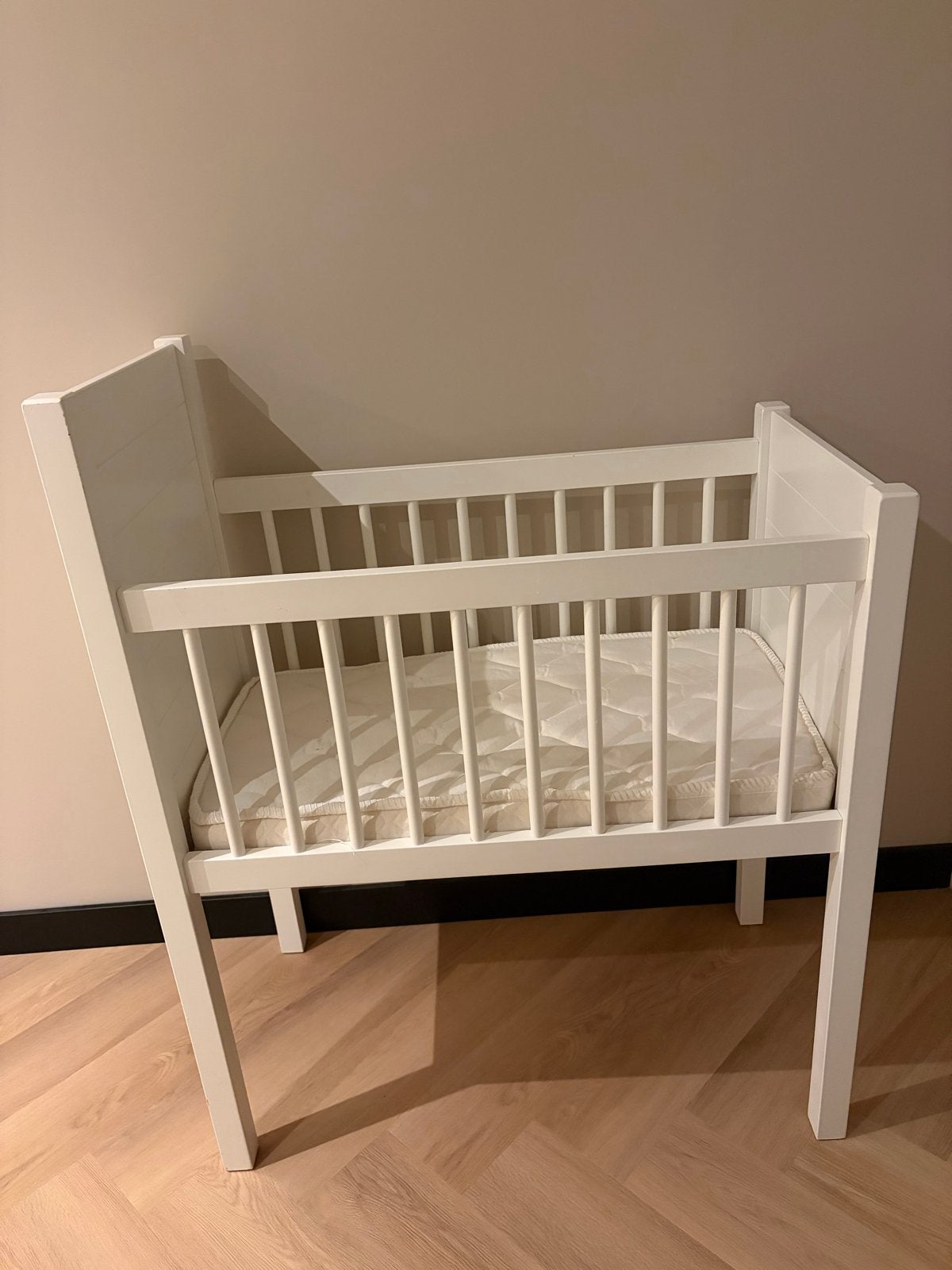 Kidsmill Noa Wieg Wit met matras, Ophalen, Gebruikt, Wieg