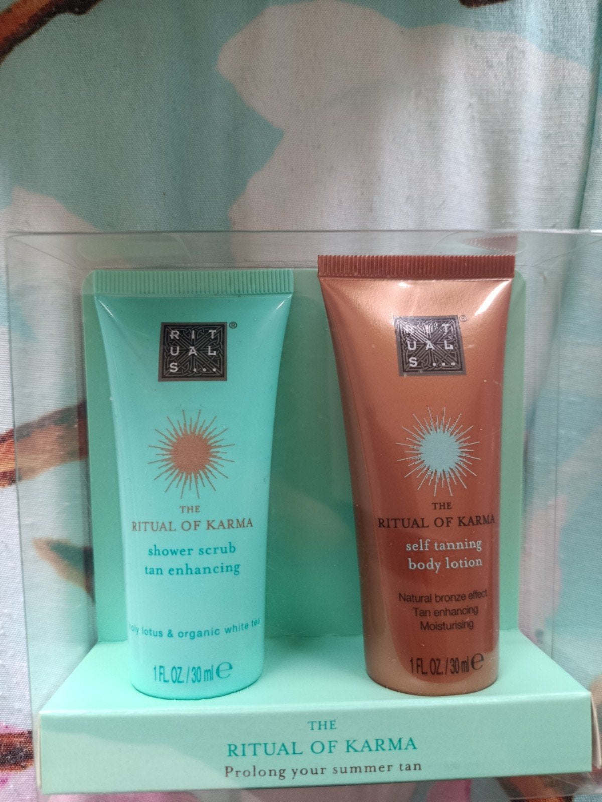 Rituals The Ritual of Karma Mini Set: Scrub & Bodylotion, Ophalen of Verzenden, Nieuw, Bodylotion, Crème of Olie