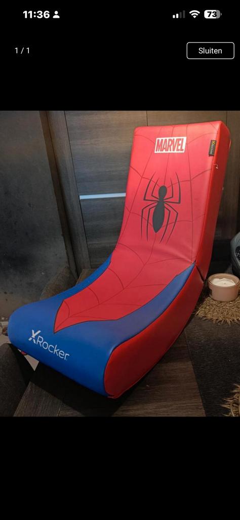Spiderman game stoel, Ophalen of Verzenden, Zo goed als nieuw, Jongen
