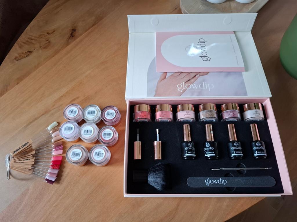 Glowdip Dipping Powder Starter Kit met in totaal 14 kleuren, Ophalen of Verzenden, Gebruikt, Overige typen