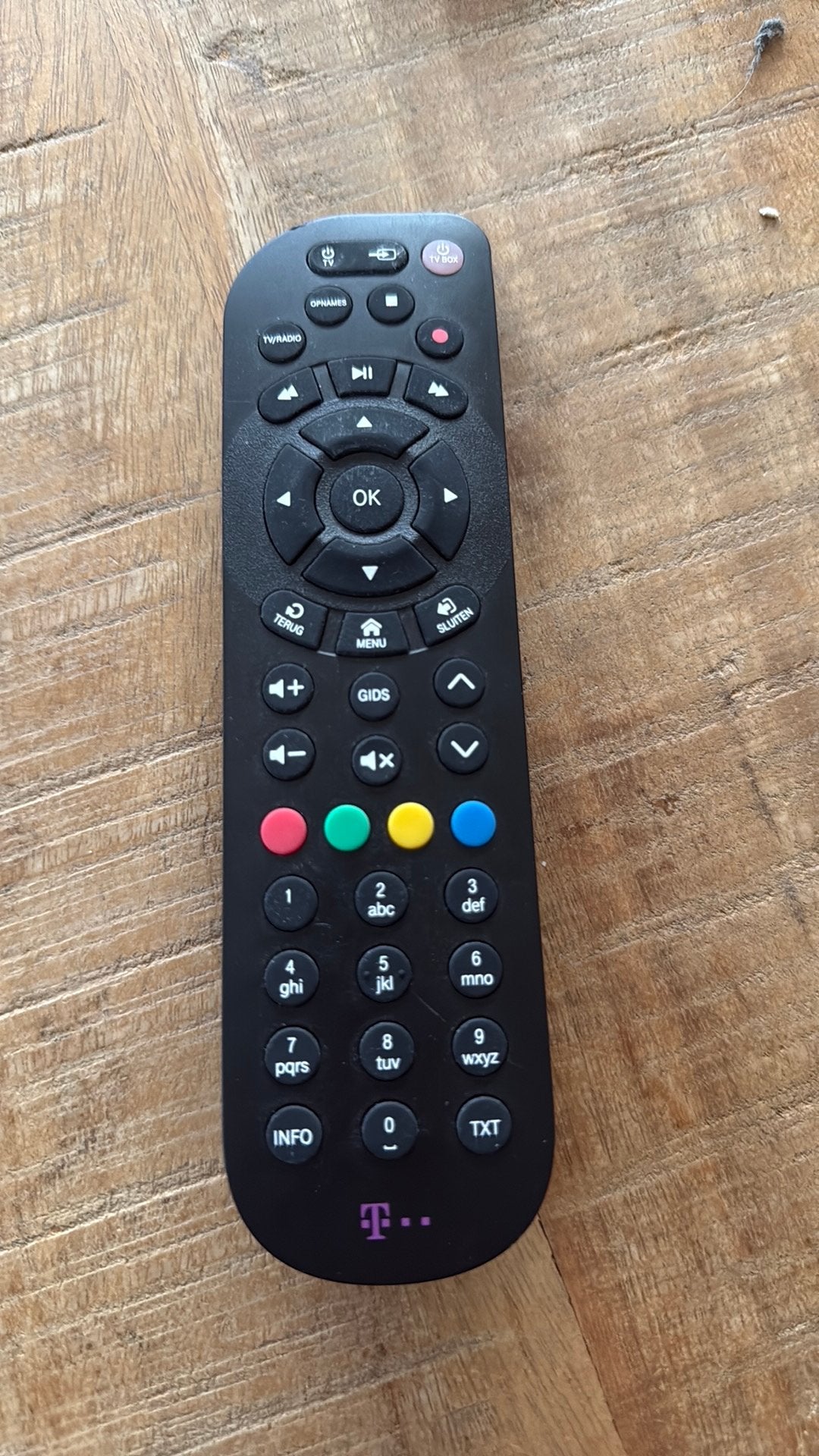 Afstandsbediening Odido/T-Mobile amino aria 610x, Audio, Tv en Foto, Afstandsbedieningen, Ophalen of Verzenden, Zo goed als nieuw