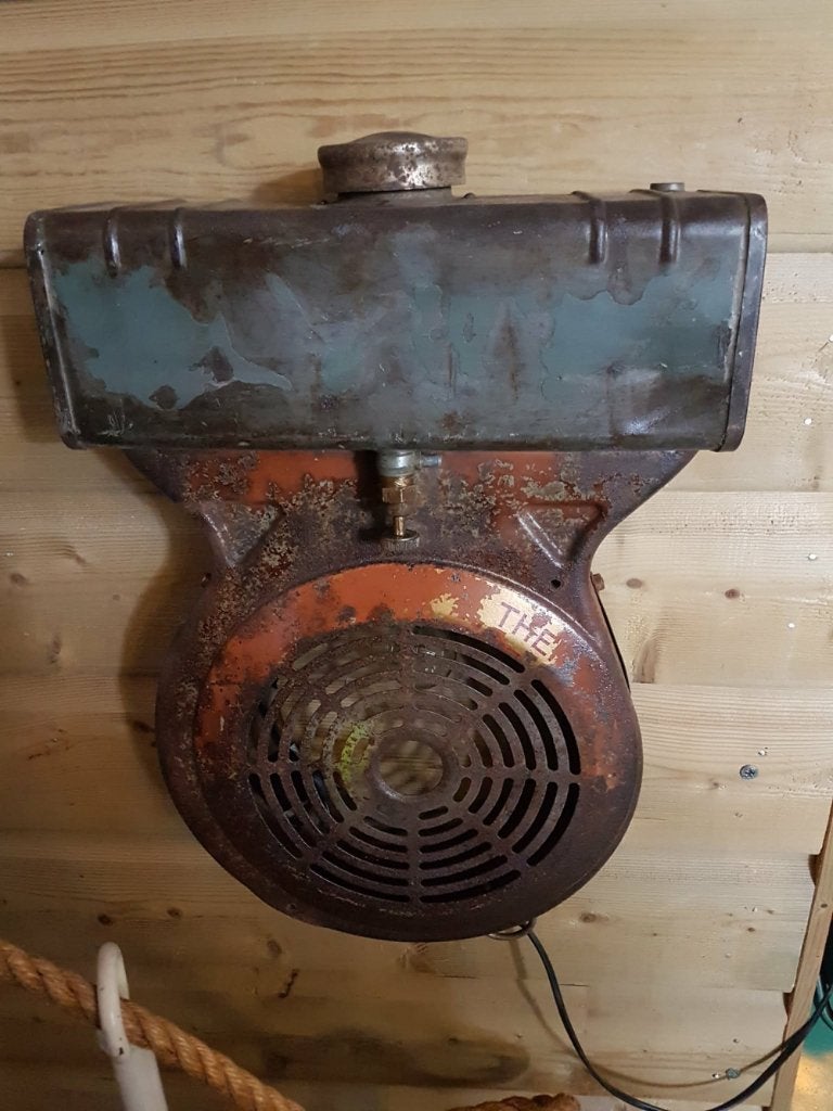 Unieke industriële Bernard Moteurs W110 Wandlamp., Gebruikt, ., Overige materialen, .