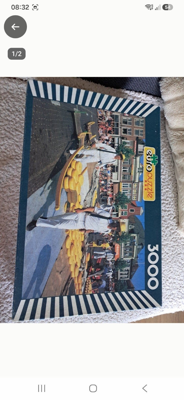Euro Puzzle Alkmaar-Pays Bas 3000 stukjes, Ophalen, Meer dan 1500 stukjes, Gebruikt, Legpuzzel