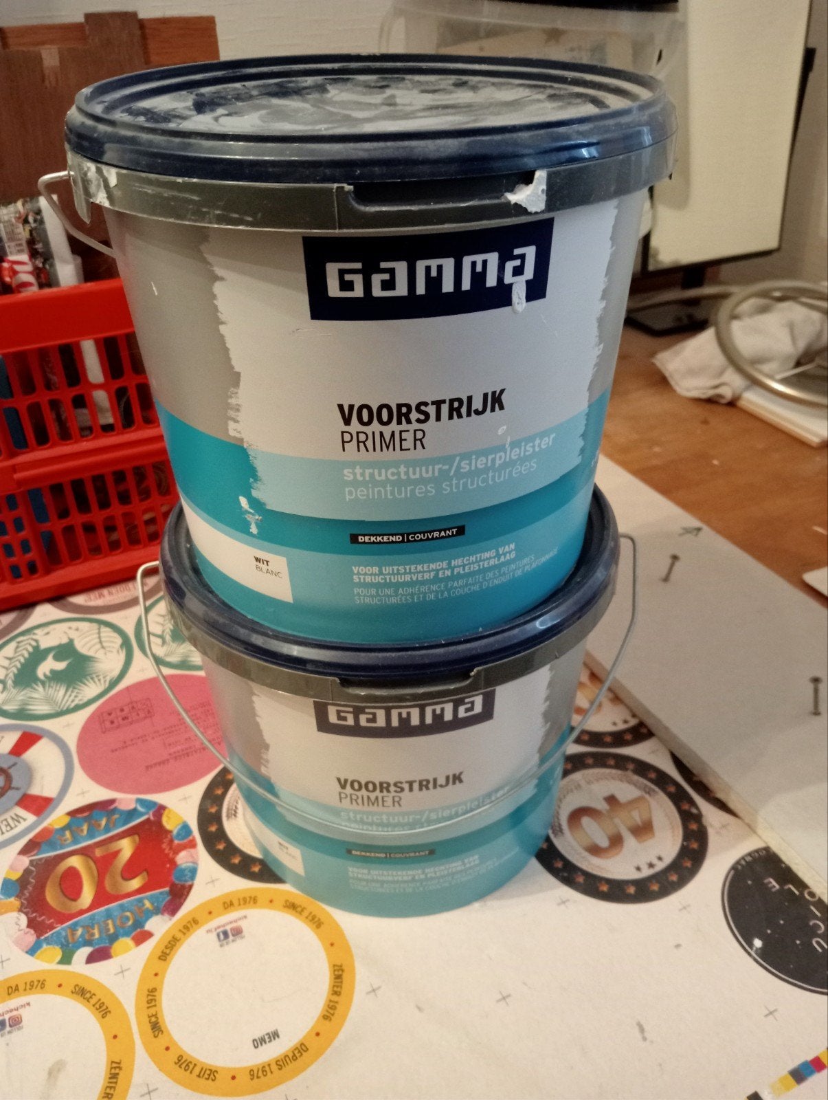 Voorstrijk structuur en sierpleister primer wit Gamma, Ophalen, Zo goed als nieuw
